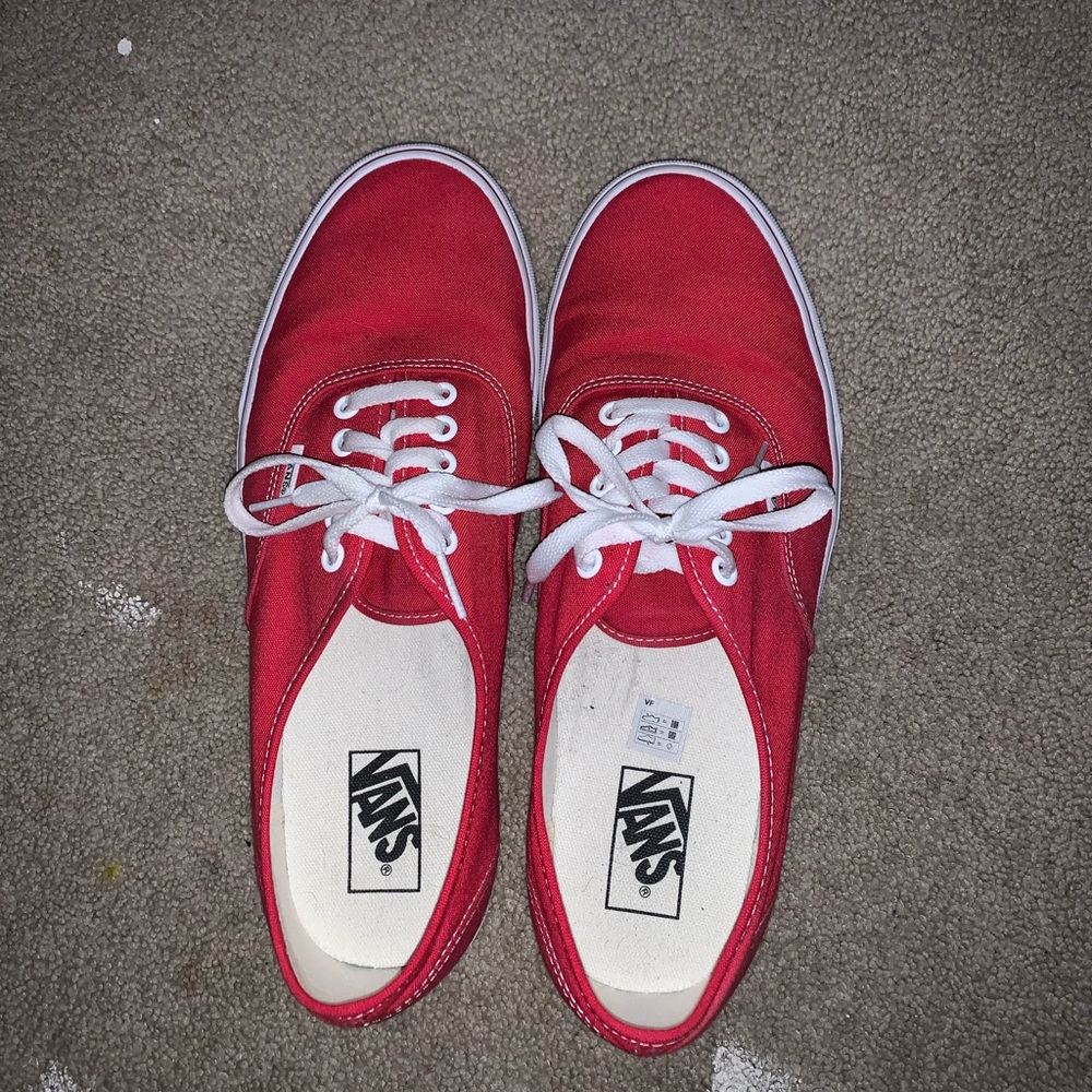 Red vans size 11
